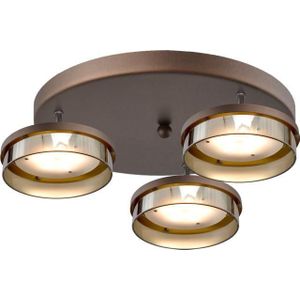 Plafondlamp Imperia 3lichts cacao Ø35cm
