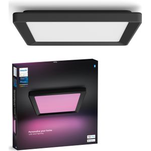 Philips Hue Tento plafondlamp Zwart Vierkant 30 cm - W/CA