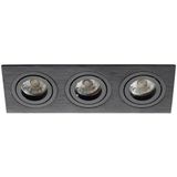 Eglo - Terni PRO - Inbouwspot - Zwart - 3-Lichts