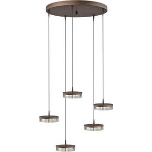 Hanglamp Imperia 5lichts cacao Ø50cm