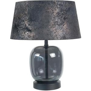 Tafellamp Bellini Zwart met Nola kap 30-25-15
