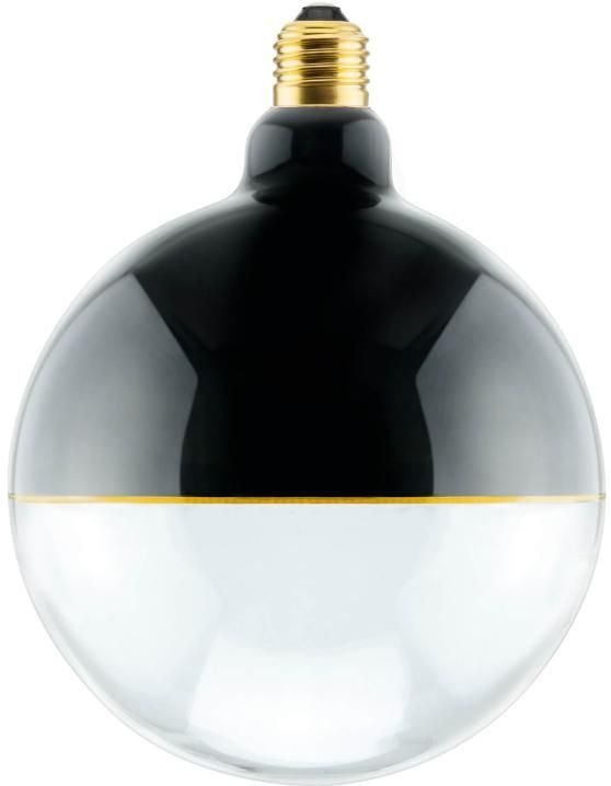 Segula - T-Tone Globe - LED Lamp - Zwart - 145 mm - 6 Watt - E27