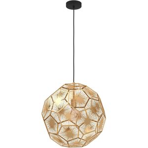 Hanglamp Skoura Zwart met goud 50cm