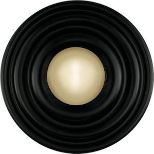 Wandlamp Saturn mat zwart Ø35cm