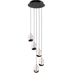 Hanglamp Clear Egg 5-lichts Rond