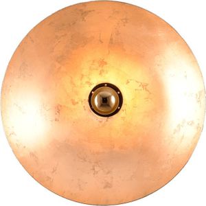 Wandlamp Sun Lens bladgoud Ø32cm