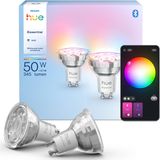 Philips - Hue Essential - Slimme LED GU10 Spotlight - Wit en Gekleurd Licht - 2-pack