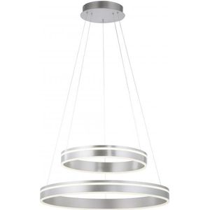 Hanglamp Q-VITO staal met dubbele ring