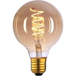 E27 Filamentlamp LED - Globe 125 - 6W - 3-staps dimbaar - amber
