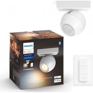 Philips Hue opbouwspot Buckram 1-lichts wit