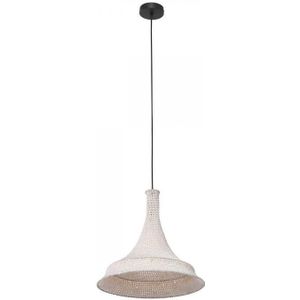 Anne Light and home hanglamp Marrakesch - wit - stof - 50 cm - E27 fitting - 3394W
