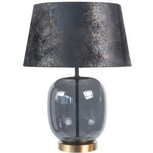 Tafellamp Bellini Zwart/Goud met Nola kap 38-28-20