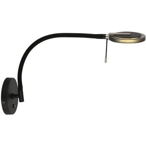 Steinhauer wandlamp Turound - zwart - metaal - 3378ZW