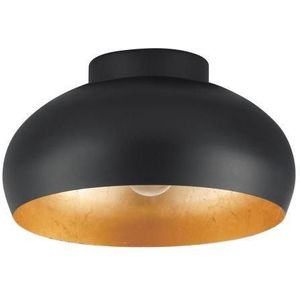 Plafondlamp Mogano Zwart Goud 28 cm