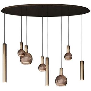 Hanglamp Riva ovaal platinum