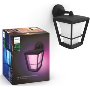 Buitenlamp Philips Hue Econic Wand Zwart Down