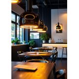 Segula - LED Lamp Floating Globe - Zwart - 150 mm - E27