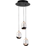 Hanglamp Clear Egg 3-lichts Rond