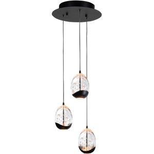 Hanglamp Clear Egg 3-lichts Rond