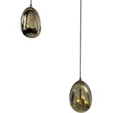 Highlight - Hanglamp Golden Egg ovaal 12 lichts L 140 cm amber-zwart