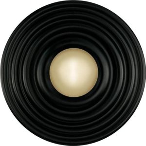Wandlamp Saturn mat zwart Ø42cm