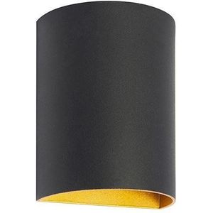 Wandlamp Hera Zwart/Goud