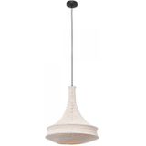 Anne Light and home hanglamp Marrakesch - wit - stof - 50 cm - E27 fitting - 3395W