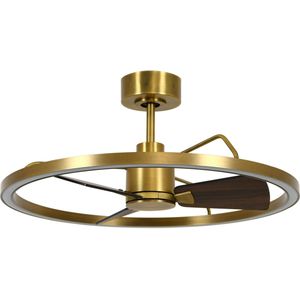 Plafondventilator Cessna Antiek Brons/Walnoot Hout