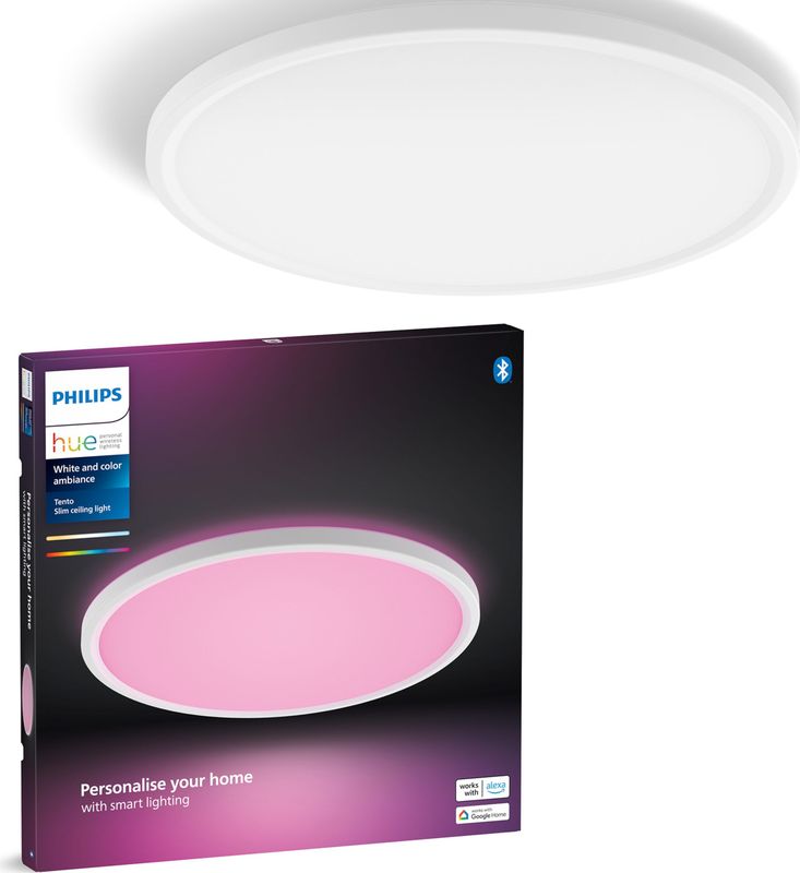 Philips - Hue Tento - Plafondlamp - Wit - Rond Ø43 cm