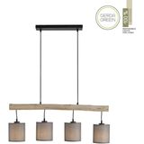 Hanglamp Green Tribu Grijs Taupe 4-lichts