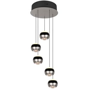 Hanglamp Orbit 5-lichts Rond Nikkel