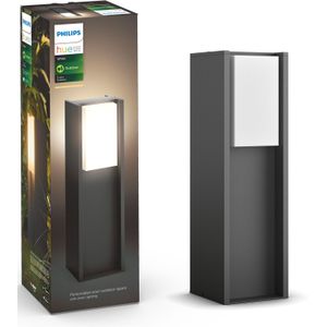 Philips Hue Turaco Sokkellamp - Warmwit Licht - Zwart - Laag