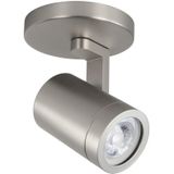 Highlight - Opbouwspot Aston - Nickel - Metaal - Rond - GU10 - 1-voudig - ⌀ 10cm