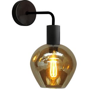 Wandlamp Bounty Zwart/Zwart downlight