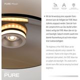 Plafondlamp - Brons - Pure Moon - Ø 50 cm - LED 25 Watt - Warm Wit Licht