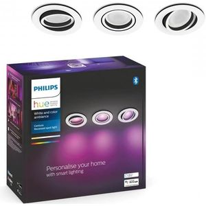 Philips Hue Centura inbouwspot White & Color rond Wit 3-pack