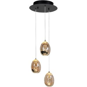 Hanglamp Golden Egg 3-lichts Rond