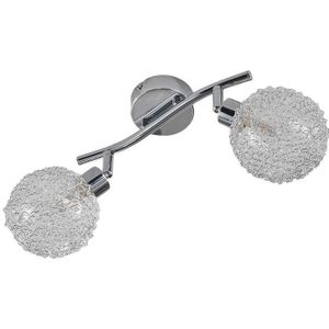 Lindby - Ticino 2 Plafondlamp Silver/Chrome