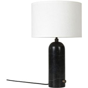 GUBI - Gravity Tafellamp Small Zwart Marmer/Wit