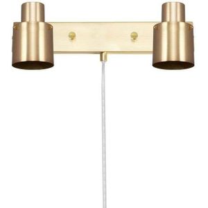 Globen Lighting - Clark 2 Wandlamp Brushed Brass