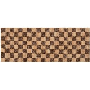 ferm LIVING - Check Wool Jute Runner 70x180 Coffee/Natural