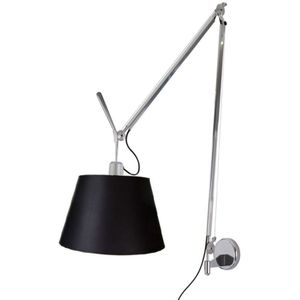 Artemide - Tolomeo Mega Wandlamp m/Dimmer Alu/Zwart