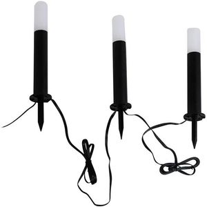 Lindby - Elvor LED Smart Tuinlamp 3 pcs. Zwart/Wit