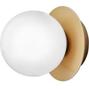 Nuura - Liila 1 Wand-/Plafondlamp IP44 Small Nordic Gold/Opal