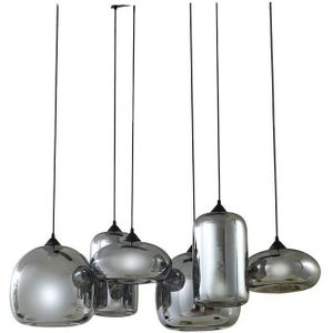 Lindby - Marla 6 Hanglamp Rook Grijs