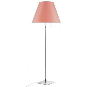 Luceplan - Costanza VloerLamp met Dimmer Alu/Edgy Pink