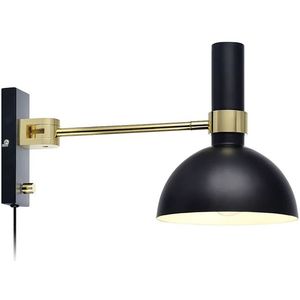 Markslöjd - Larry Wandlamp Black/Brushed Brass