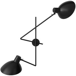 Astep - VV Cinquanta Twin Wandlamp Black/Black