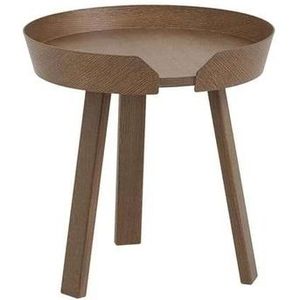 Muuto - Around Bijzettafel/Sofa-tafel Small Stained Donker Brown