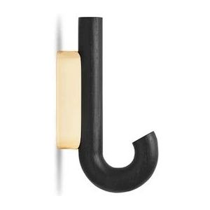 GEJST - Hook Kapstokhaak Mini Zwart Eik/Geel Koper